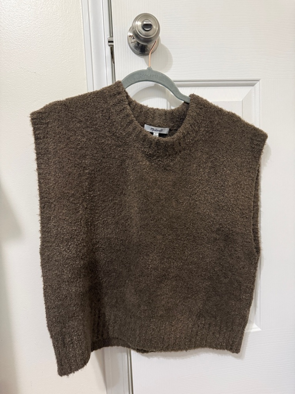Madewell Brown Crewneck Sweater Vest